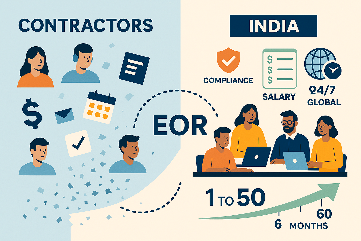Expanding to India? Why Building Full-Time Teams in India Outperforms Hiring Independent Contractors